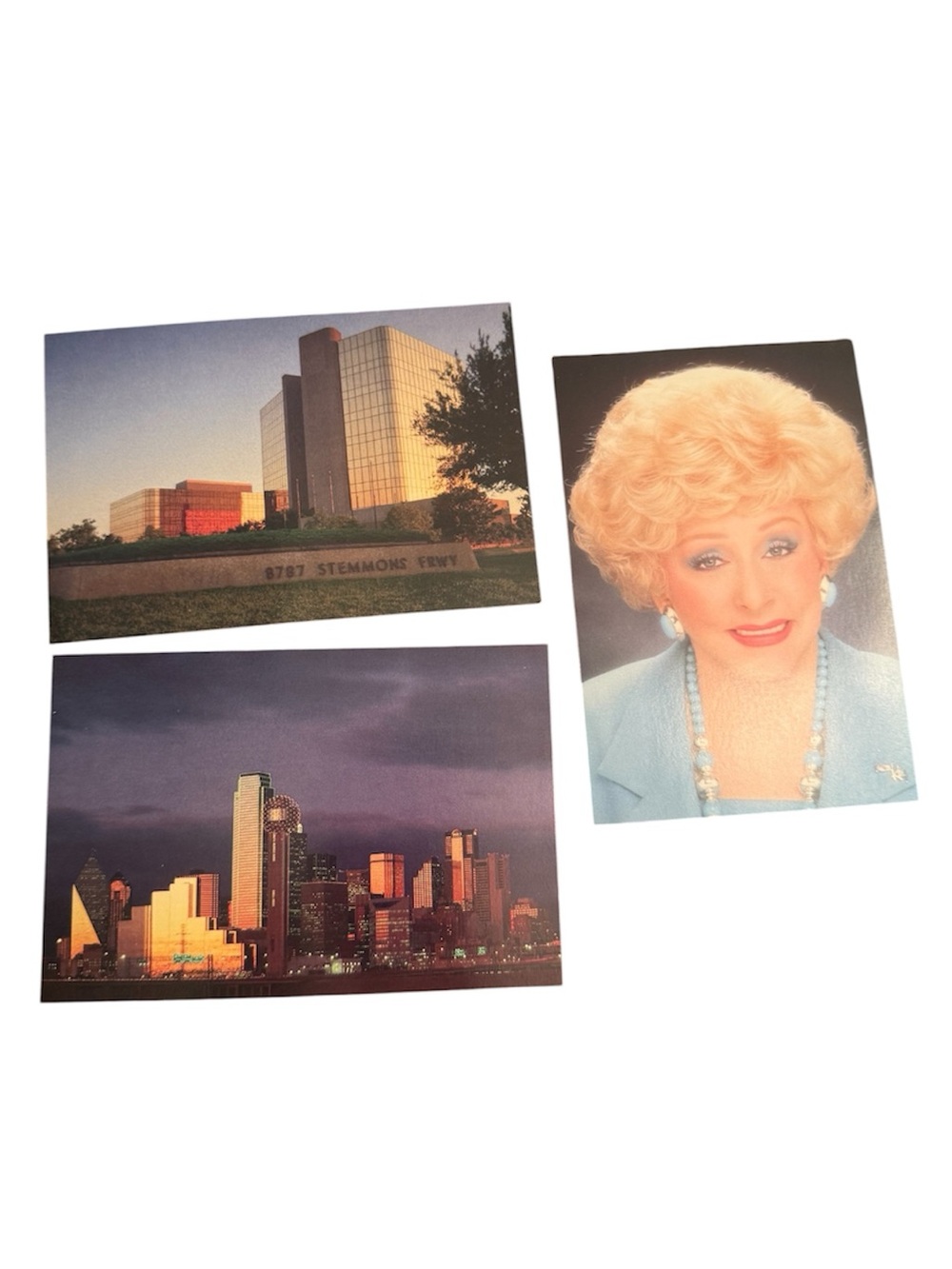 Vintage Mary Kay Postcards Bundle of (3) Dallas Office Headshot New Unused